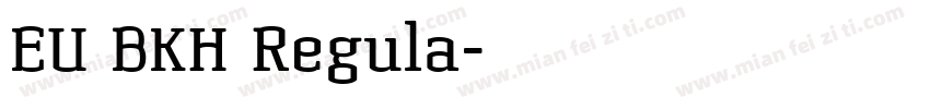 EU BKH Regula字体转换
